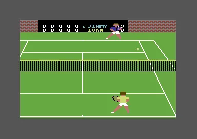 On-Court Tennis Commodore 64 Court changes affect the border