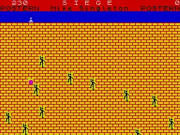Siege ZX Spectrum Throwing a rock.