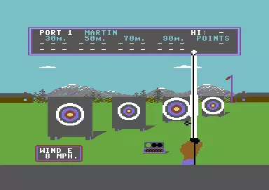 HesGames Commodore 64 Archery