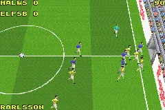 David Beckham Soccer Game Boy Advance The game is over and the players are leaving the pitch.