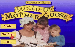 Roberta Williams&#x27; Mixed-Up Mother Goose DOS Title and main menu (MCGA/VGA)