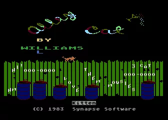 Alley Cat Atari 8-bit Title Screen
