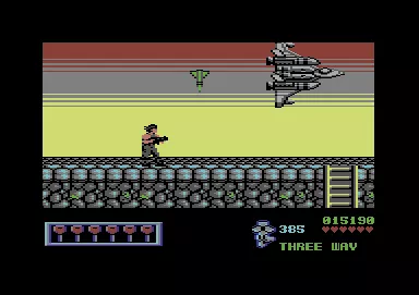 Midnight Resistance Commodore 64 Combat aircraft are firing missiles at me!