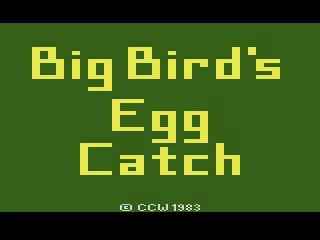 Big Bird&#x27;s Egg Catch Atari 2600 Title screen