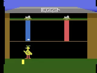 Big Bird&#x27;s Egg Catch Atari 2600 Catching eggs in game one