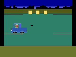 Oscar&#x27;s Trash Race Atari 2600 Trash truck dumping trash.