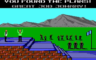 Infiltrator Commodore 64 The first mission completed... two more to go!