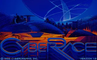 CyberRace DOS Title screen