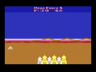 Mega Force Atari 2600 Starting screen. Here is Sardoun.