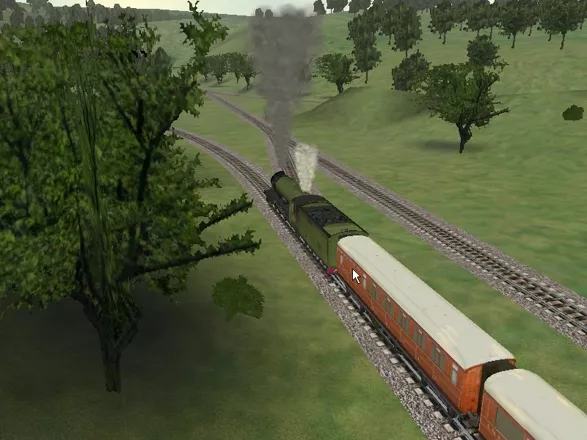 Microsoft Train Simulator Windows The Flying Scotsman, idle and awaiting coal.
