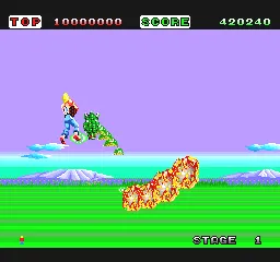 Space Harrier TurboGrafx-16 A dragon comes