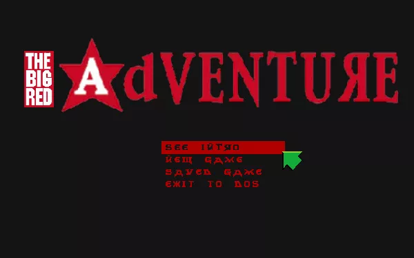 The Big Red Adventure DOS Main game screen