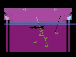 32 in 1 Game Cartridge Atari 2600 Fishing (where you fish for crab)