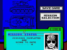 Battle Command ZX Spectrum Player status