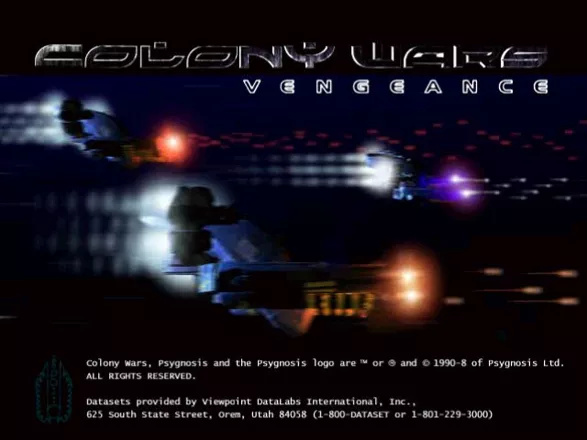 Colony Wars: Vengeance PlayStation Title Screen (Loading Screen)