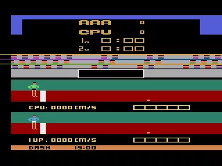 Track &#x26; Field Atari 2600 Start the 100m dash