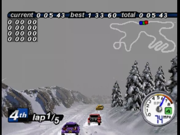 Rally Cross 2 PlayStation First-person view