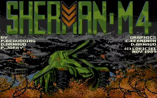 Sherman M4 DOS Title picture (VGA)