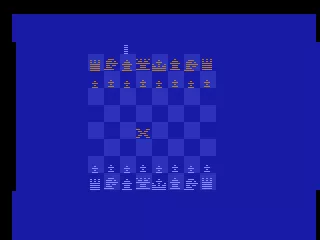 Video Chess Atari 2600 Starting screen