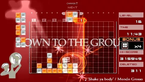Lumines: Puzzle Fusion PSP &#x201C;Shake Ya Body&#x201D; skin