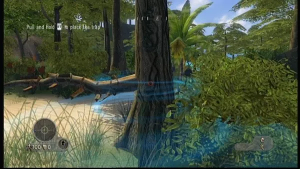 Far Cry: Instincts - Predator Xbox 360 Instincts - setting up a trap can kill enemy soldiers, but you just as well if not careful enough.