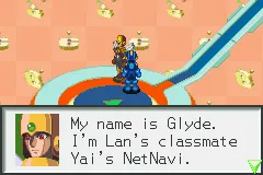 Mega Man Battle Network Game Boy Advance Mega Man meets a Navi of one of Lan&#x27;s friends