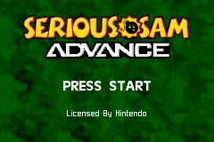 Serious Sam Game Boy Advance Title screen