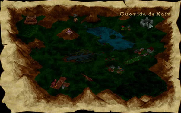 Veil of Darkness DOS Map Screen