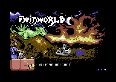 TwinWorld: Land of Vision Commodore 64 Loading screen