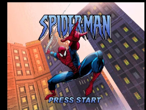 Spider-Man Nintendo 64 Title screen.