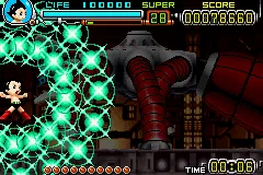 Astro Boy: Omega Factor Game Boy Advance Fighting the first boss