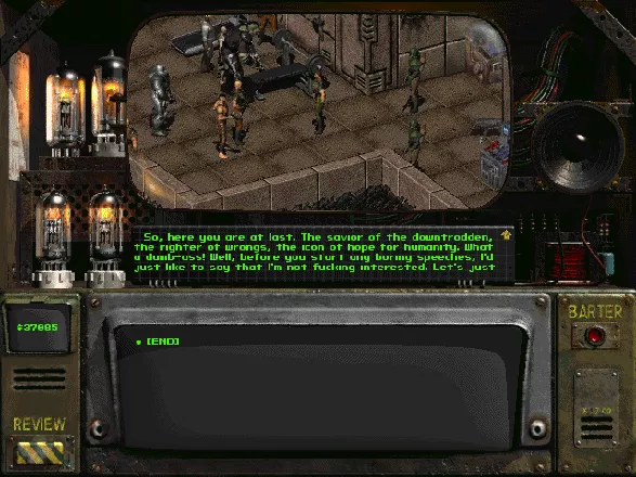 Fallout 2 Windows Confronting Darion, the last of the Khans 