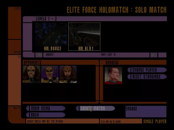 Star Trek: Voyager - Elite Force Windows Setting up the multiplayer game.