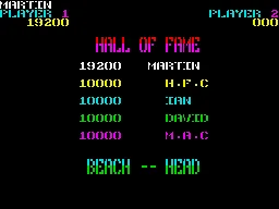 Beach-Head ZX Spectrum High scores