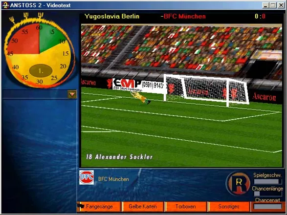 Anstoss 2: Der Fu&#xDF;ballmanager Windows In game scene 3/3