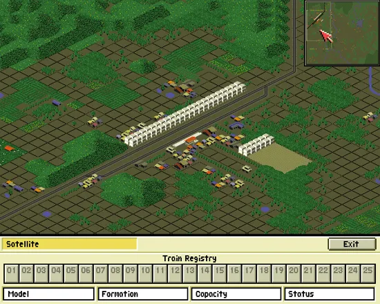 A-Train Amiga Using the satellite map