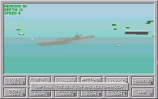 Das Boot: German U-Boat Simulation Amiga External view [dived]