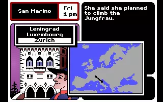 Where in Europe is Carmen Sandiego? DOS Go to the Airport to follow the suspect