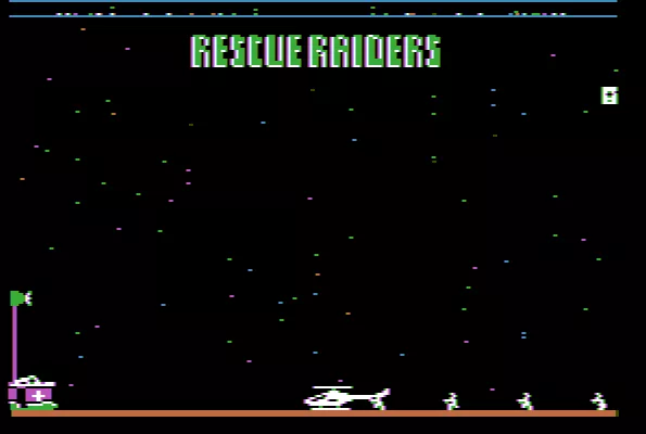 Rescue Raiders Apple II Ingame action.