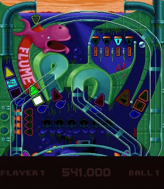 Psycho Pinball DOS Top half of The Abyss