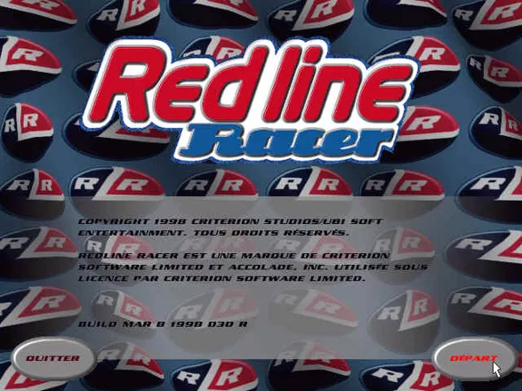 Redline Racer Windows Main menu