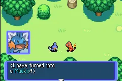Pok&#xE9;mon Mystery Dungeon: Red Rescue Team Game Boy Advance He&#x27;s been turned into a Mudkip!