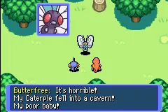 Pok&#xE9;mon Mystery Dungeon: Red Rescue Team Game Boy Advance Poor Caterpie!