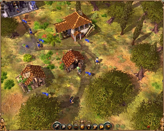 The Settlers II: 10th Anniversary Windows The sawmill turns the logs into planks.