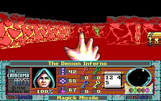 The Catacomb Abyss DOS The Inferno level