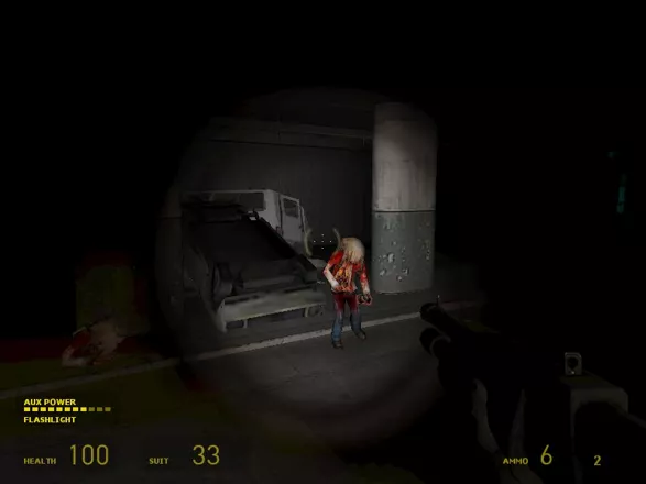 Half-Life 2: Episode One Windows Scary: Zombies in a dark tunnel