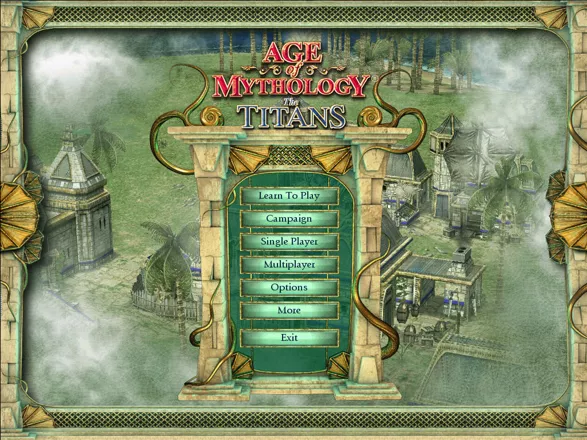 Age of Mythology: The Titans Windows Main menu (static version)