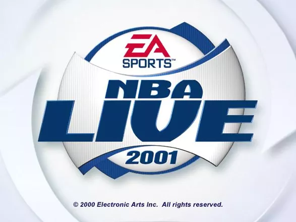NBA Live 2001 Windows Title screen