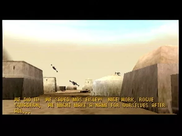 Star Wars: Rogue Squadron 3D Nintendo 64 Mos Eisley has been rescued