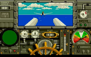 Advanced Destroyer Simulator DOS Close to land bases, Stuka fighters may attack. We must hit them with the cannon.